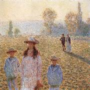 Claude Monet Landscape with Figures,Giverny oil painting picture wholesale